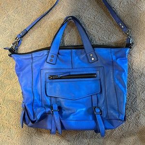 ASH royal blue convertible strap tote